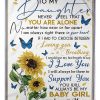 Never Forget Feel That You Are Alone Wonderful Words From Mom To Daughter Blanket