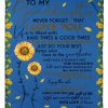 Never Forget That I Love You Quote Gift For Granddaughter From Meme Blanket