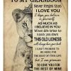 Never Forget That I Love You Quote Gift For Grandson Blanket