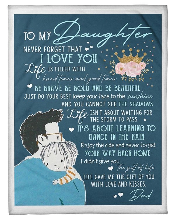 Never Forget Your Way Back Home Dad Giving Daughter Blanket