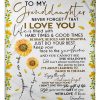 Never Forget Your Way Back Home Great Gift From Grandma For Granddaughter Blanket