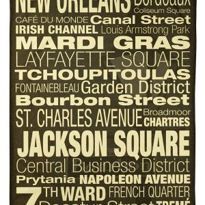 New Orleans Holiday Blanket