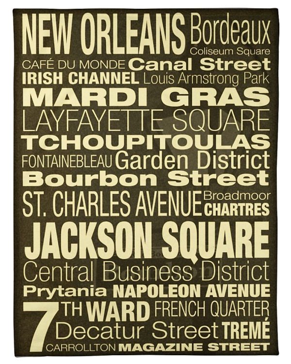 New Orleans Holiday Blanket