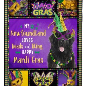 Newfoundland Mardi Gras Blanket