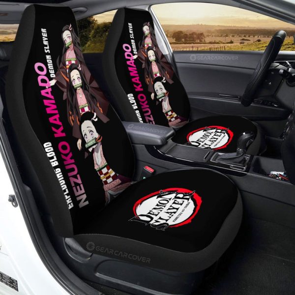 Nezuko Kamado Car Seat Covers Custom Demon Slayer Anime