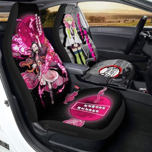 Nezuko & Mitsuri Kanroji Car Seat Covers Custom Demon Slayer Anime Car Accessories