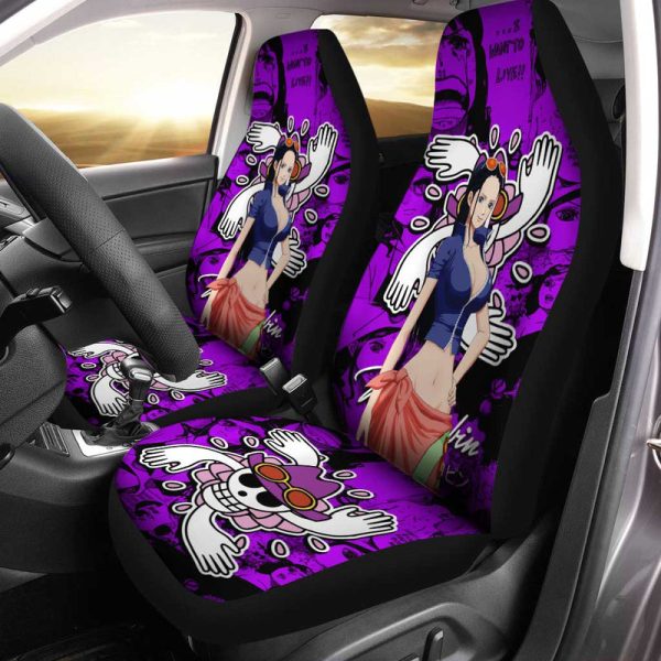 Nico Robin Car Seat Covers Custom One Piece Anime Car Accessories