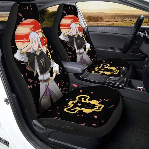 Noelle Silva Car Seat Covers Custom Anime Black Clover Custom Car Accessories