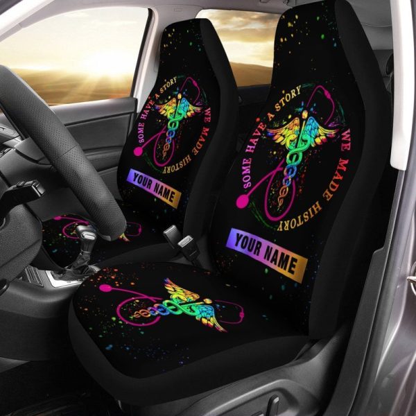 Nurse Car Seat Covers We Made History Custom Name Car Accessories