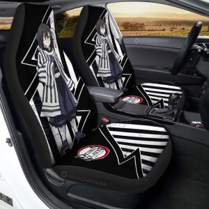 Obanai Car Seat Covers Custom Demon Slayer Anime Car Accessories