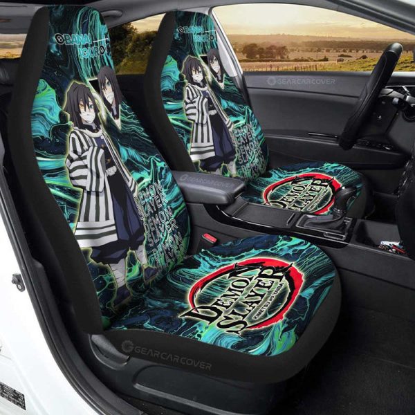 Obanai Iguro Car Seat Covers Custom Car Accessories For Fans