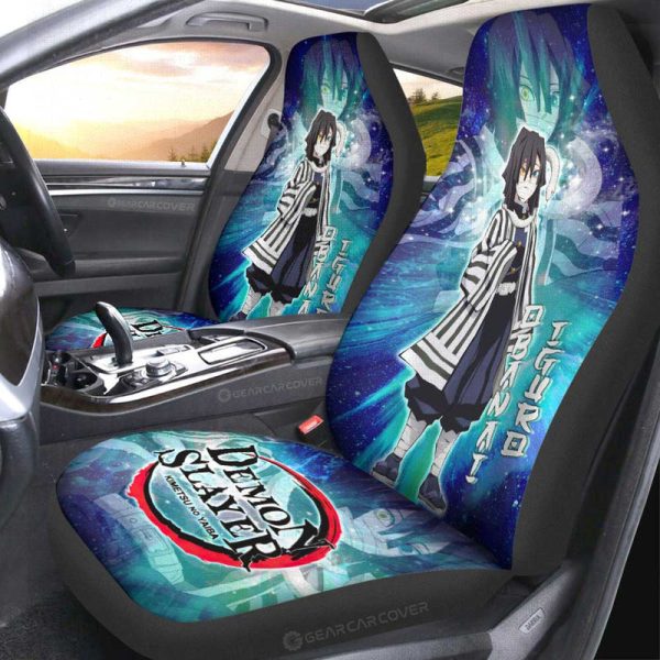 Obanai Iguro Car Seat Covers Custom Characters Car Accessories