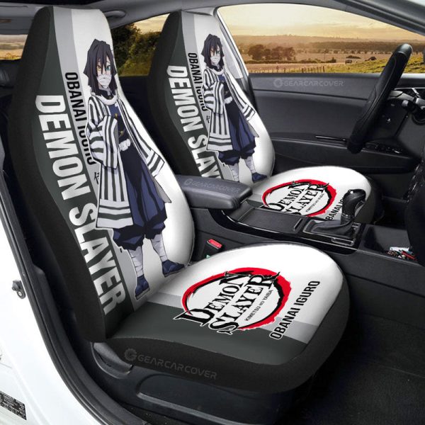 Obanai Iguro Car Seat Covers Custom Demon Slayer Car Accessories For Anime Fans