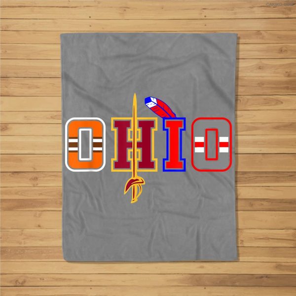 Ohio Apparel Fleece Blanket