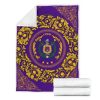 Omega Psi Phi 1911 Fraternity Inc Crest Flower Mandala Pattern Blanket