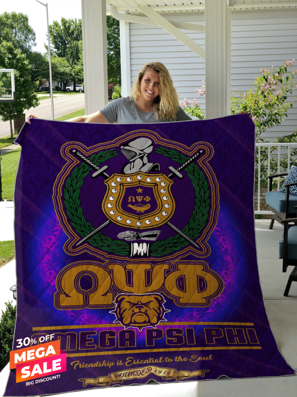 Omega Psi Phi CL180956MDF Quilt Blanket