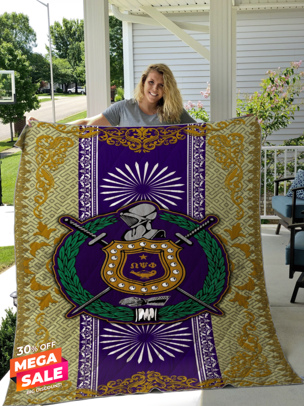 Omega Psi Phi HD2110437CL Quilt Blanket