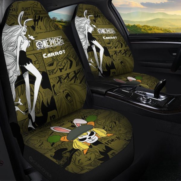 One Piece Carrot Car Seat Covers Custom Anime Mix Manga Car Interior Accessories