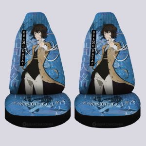 Osamu Dazai Car Seat Covers Custom Bungou Stray Dogs Anime Car Accessories