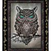 Owl Blue Eyes Pattern Blanket