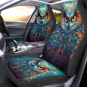 Owl Colorful Car Seat Covers Custom Car Accessories