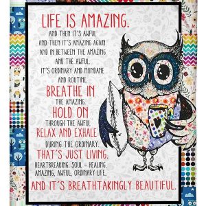 Owl Life Is Amazing Blanket