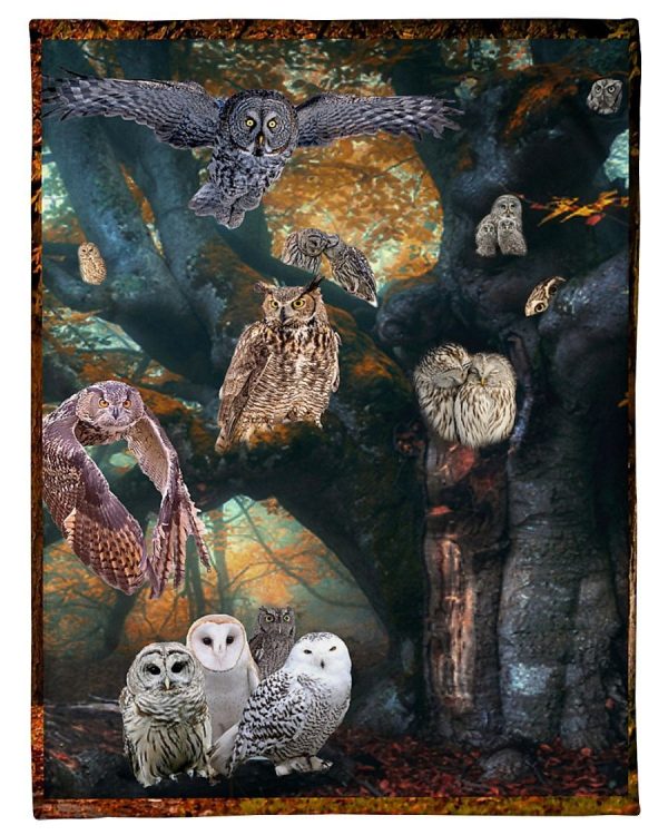 Owl Tree Of Owls Blanket