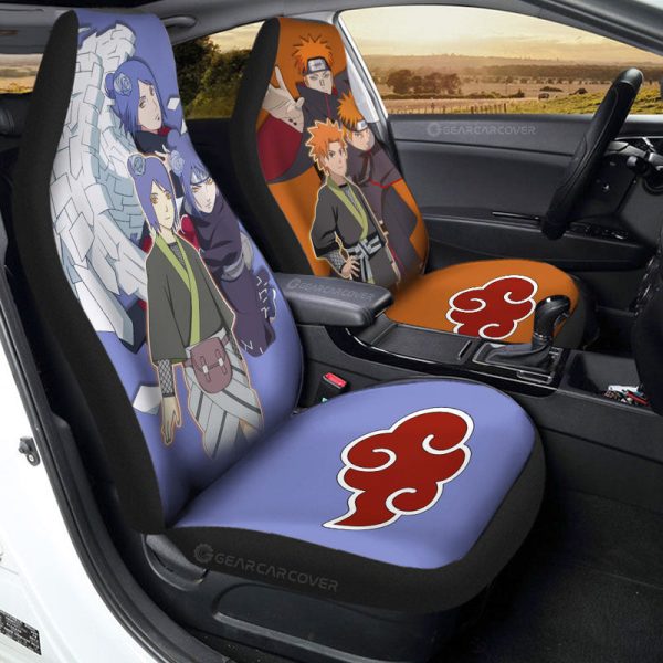 Pain And Konan Car Seat Covers Custom Anime Car Accessories