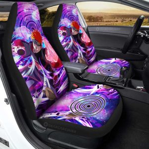 Pain Car Seat Covers Custom Sharingan Eye Car Accessories