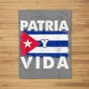 Patria Free Cuba Libre Cuban Flag Fleece Blanket