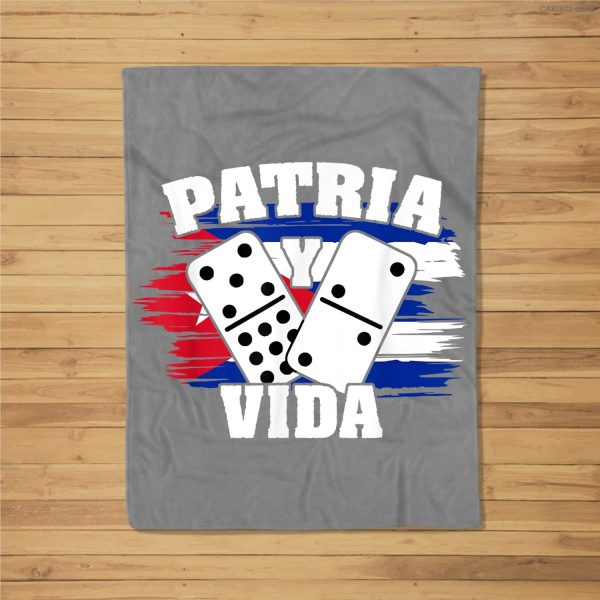 Patria Y Vida Cuba Cuban Freedom Movement Himno Cubano Fleece Blanket