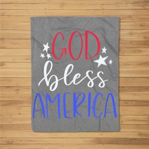 Patriotic Usa – God Bless America Fleece Blanket