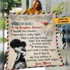 Personalized BWA Mom Letter Fleece Blanket AG53 85O47