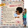 Personalized Bwa Mom Letter Whenever Fleece Blanket