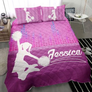 Personalized Cheerleading Quilt Set