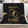 Personalized Custom  – Love Ties Us Together Husband Wife Blanket