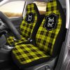 Personalized MacLachlan Tartan Car Seat Covers Custom Name Car Accessories