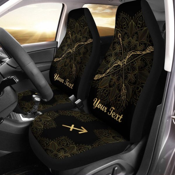 Personalized Sagittarius Car Seat Covers Custom Zodiac Sign Sagittaurius Car Accessories