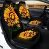 Personalized Sunflower Car Seat Covers Custom Dog Paw Car Accessories