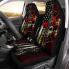 Personalized The Thin Red Line Car Seat Covers Custom Firefighter Car Accessories