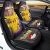 Pikachu Car Seat Covers Custom Anime Galaxy Manga Style