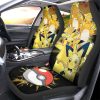 Pikachu Car Seat Covers Custom Car Accessories For Fans