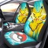 Pikachu Car Seat Covers Custom Car Accessories For Fans