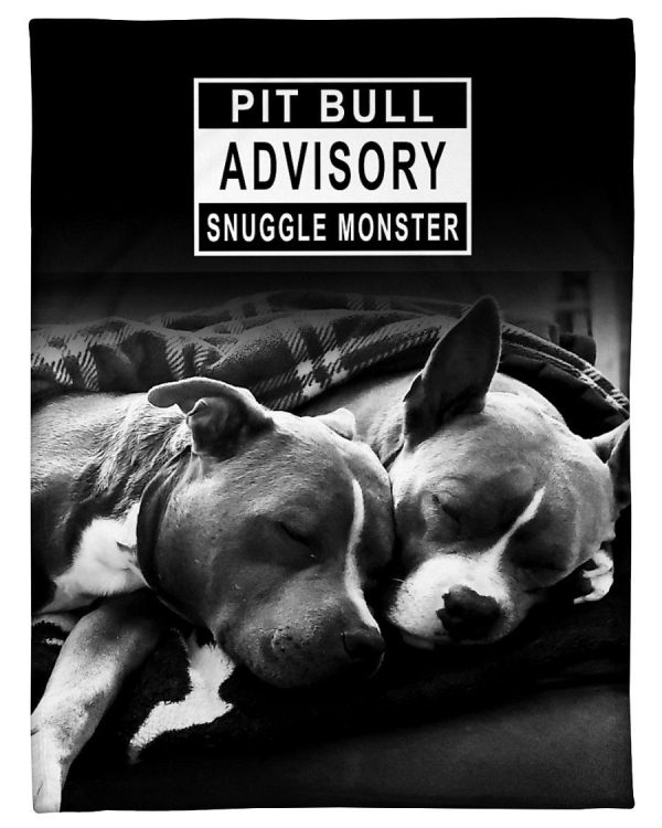 Pitbull Advisory Snuggle Monster Blanket