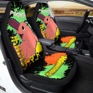 Pochita Car Seat Covers Custom Car Accessories