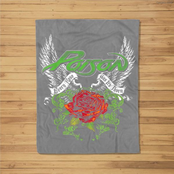 Poison – Thorns &Amp; Wings Fleece Blanket