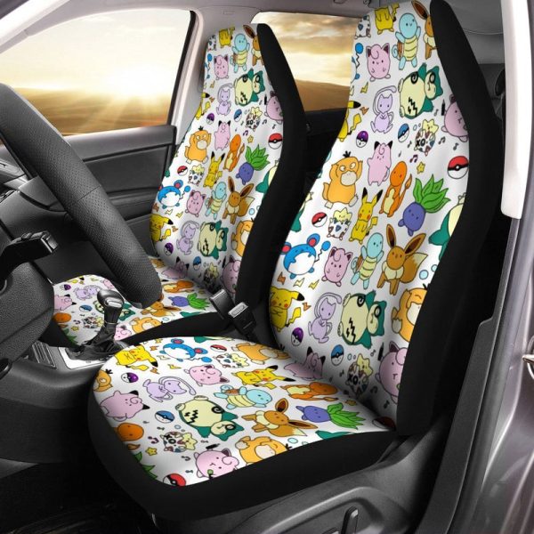 Pokemon Pattern Car Seat Covers Custom Car Accessories