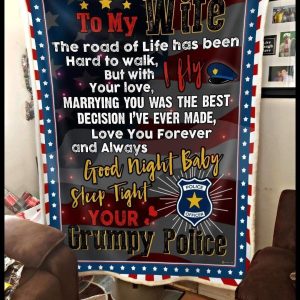 Police Gift For Wife Love You Forever And Always Blanket