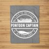 Pontoon Captain Life Is Better At The Lake Fleece Blanket