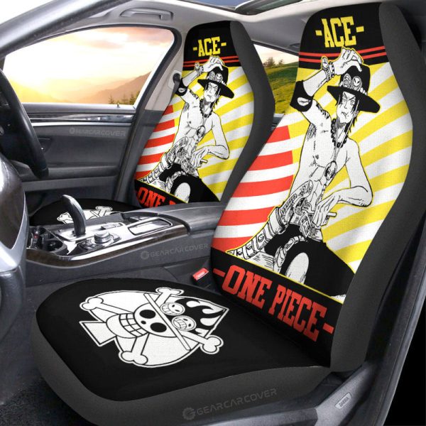 Portgas D. Ace Car Seat Covers Custom Car Accessories